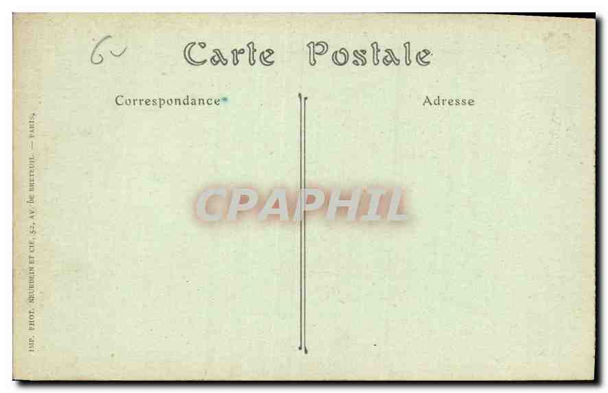 CPA Chateau de Chantilly Mausolee de Henri II prince de Conde  — Rückseite
