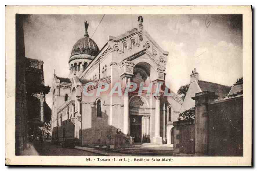 CPA Tours I et L Basilique Saint Martin 