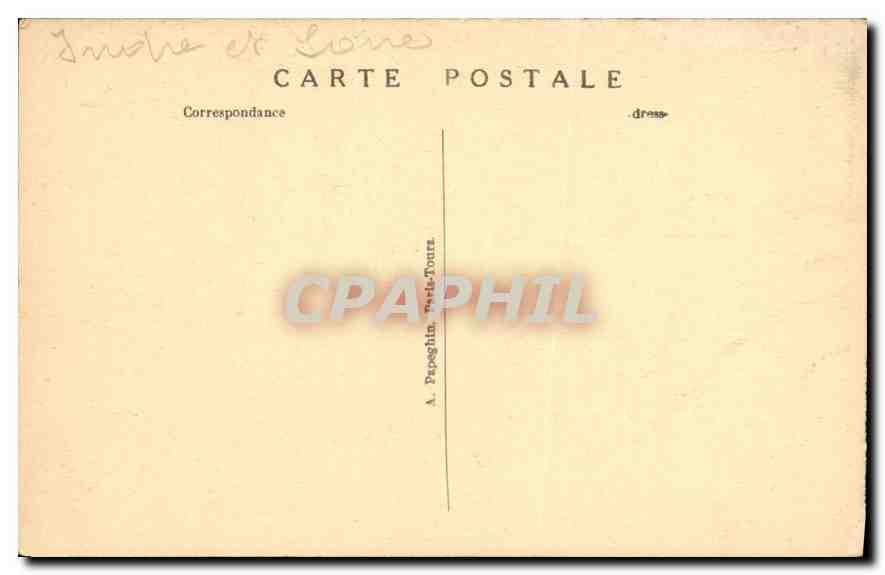 CPA Loches I et L Chateau Royal Tombeau d'Agnes Sorel  — Rückseite