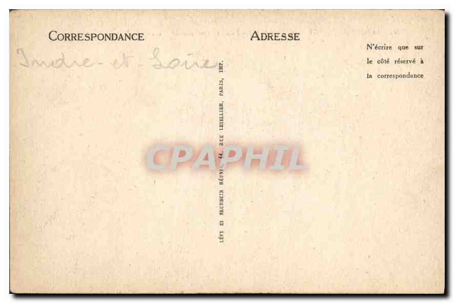 CPA Amboise Plate Forme sur la Tour et vue sur la Loire  — Rückseite