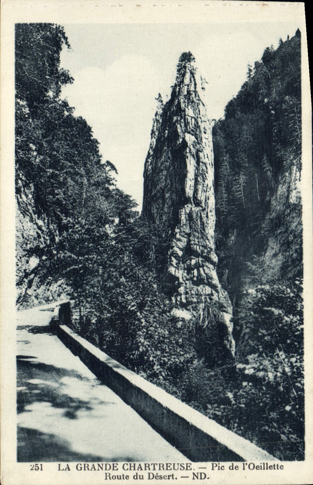 La Grande Chartreuse — Route du Désert — Pic de l'Oeillette — ND.