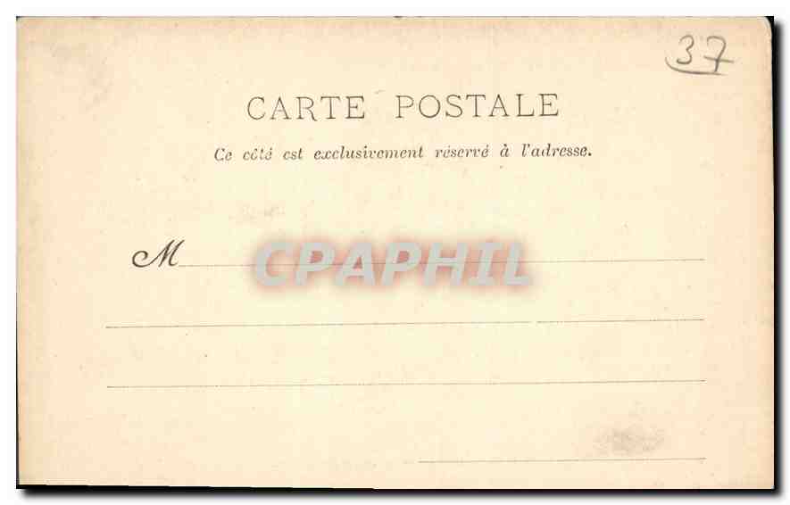 CPA Tours Portail de la Cathedrale  — Rückseite