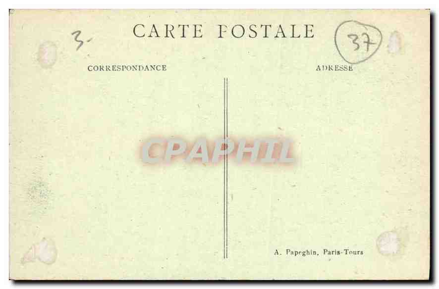 CPA Tours I et L Cloitre de la Psalette Xv XVI monument de l'ancienne Biblioteque du Chapitre psalet — Rückseite