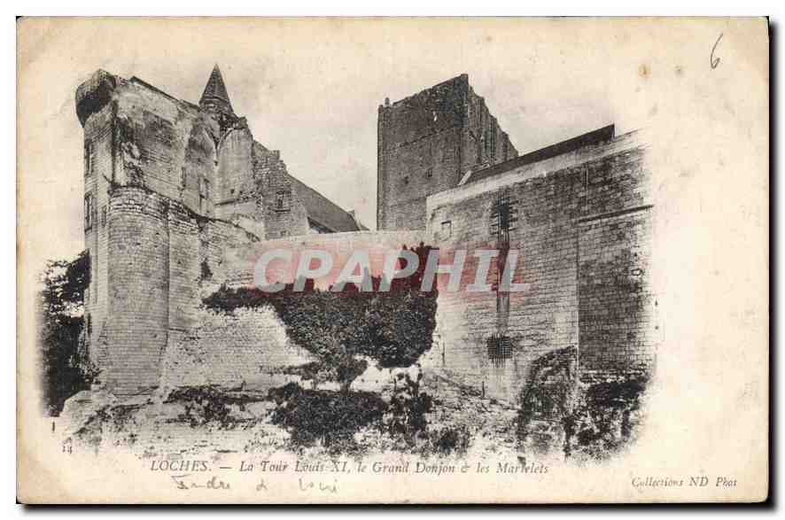 CPA Loches la Tour Louis Xi le Grand Donjon et les Marlelets 