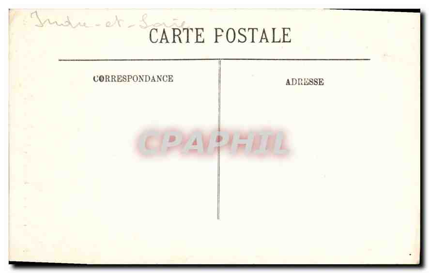 CPA Loches Chateau Roayl Oratoire d'Anne de Bretagne  — Rückseite