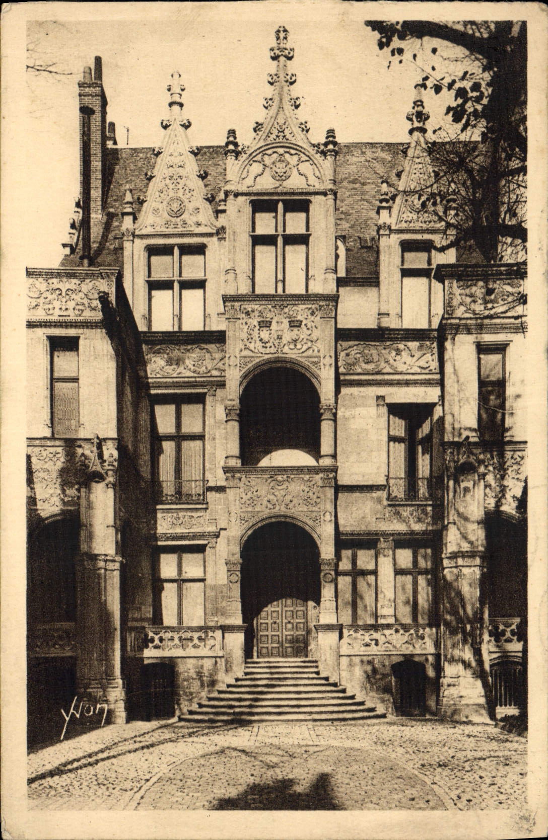 CPA La Douce France Tours Indre et loire Hotel Gouin 