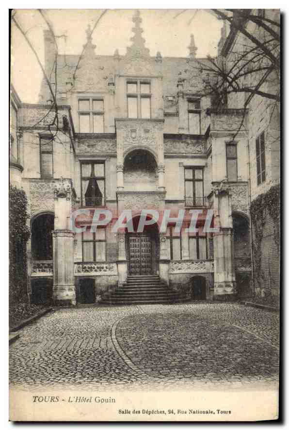 CPA Tours l'Hotel Gouin 