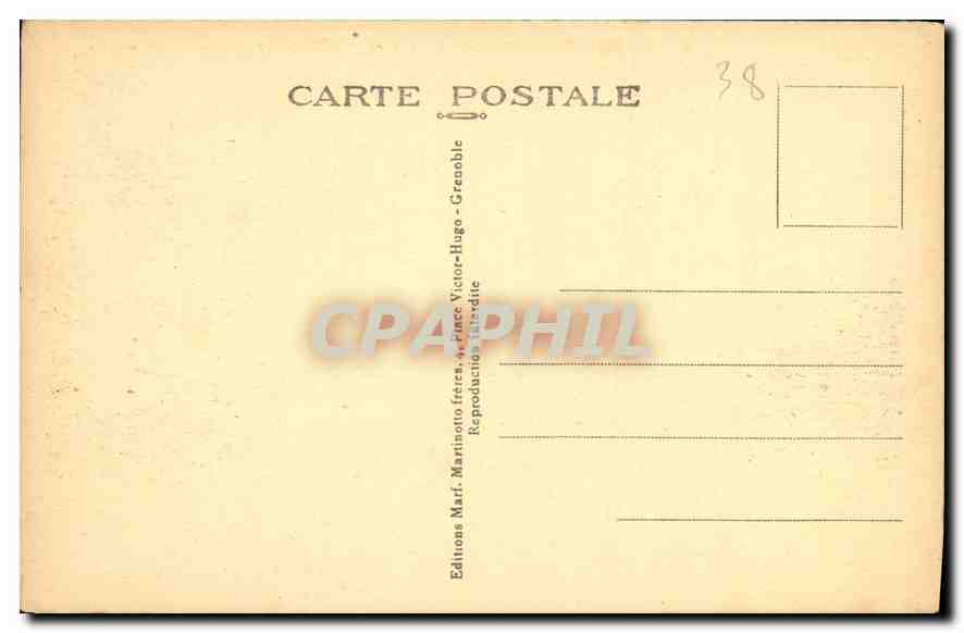 CPA Grenoble la Crypte de Saint Laurent  — Verso