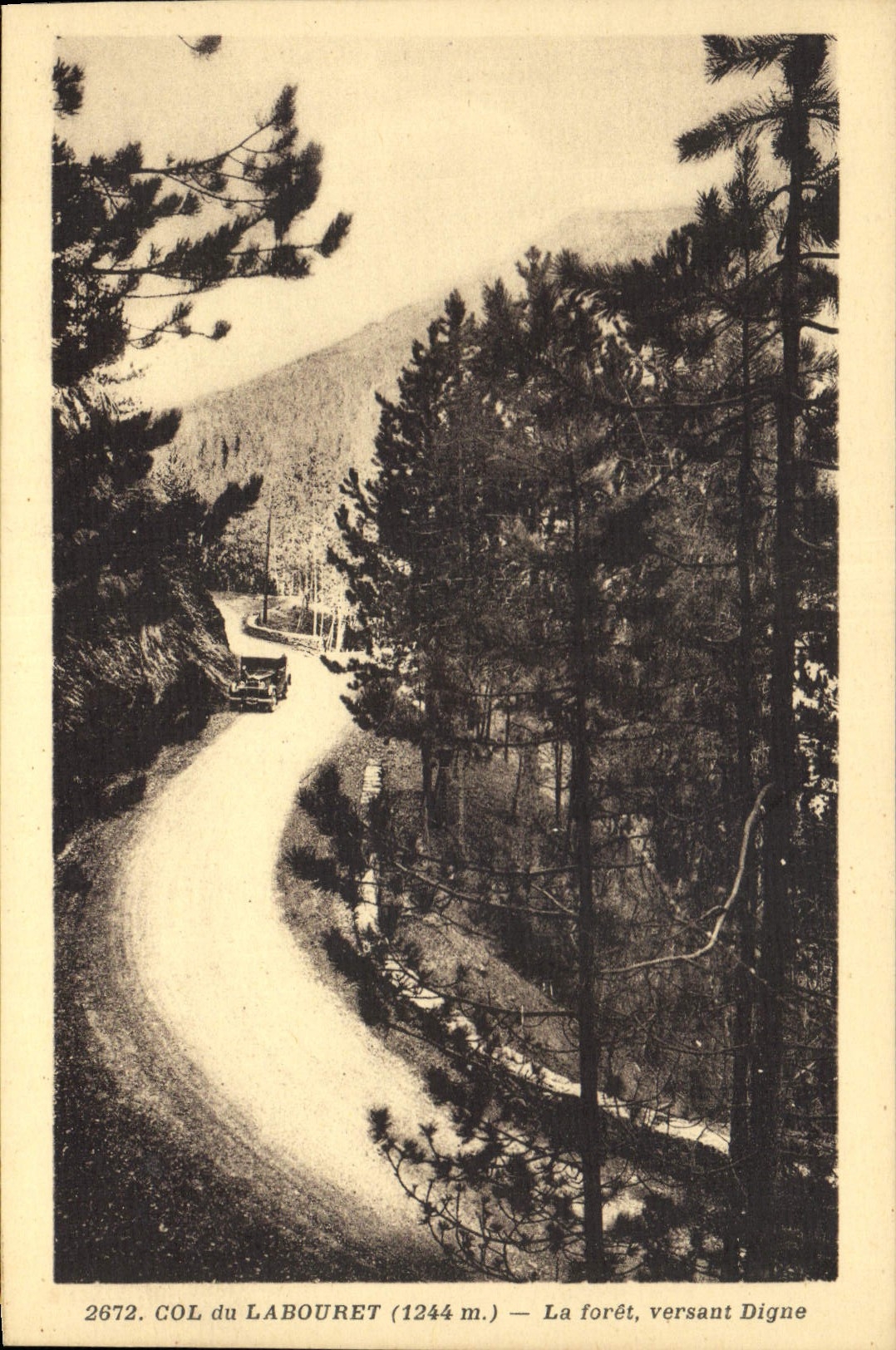 CPA Col du Labouret la foret versant Digne 