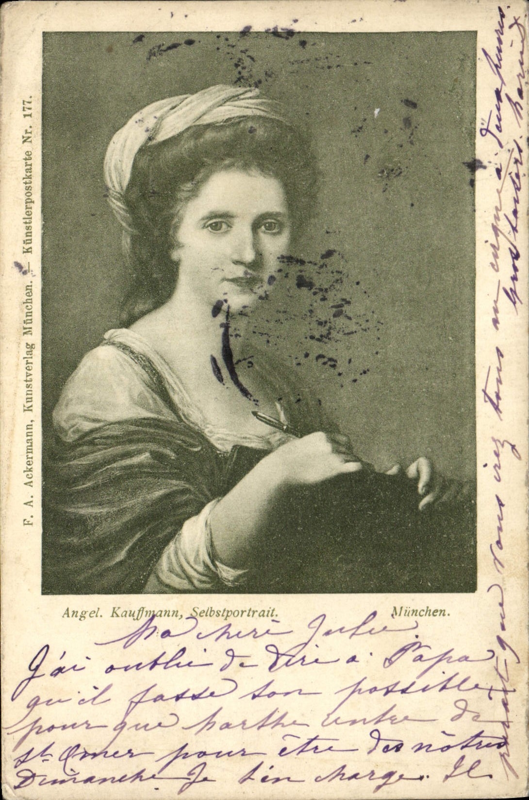 CPA Angel kauffmann Sethstportrait Munchen 