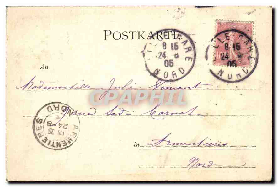 CPA Angel kauffmann Sethstportrait Munchen  — Verso