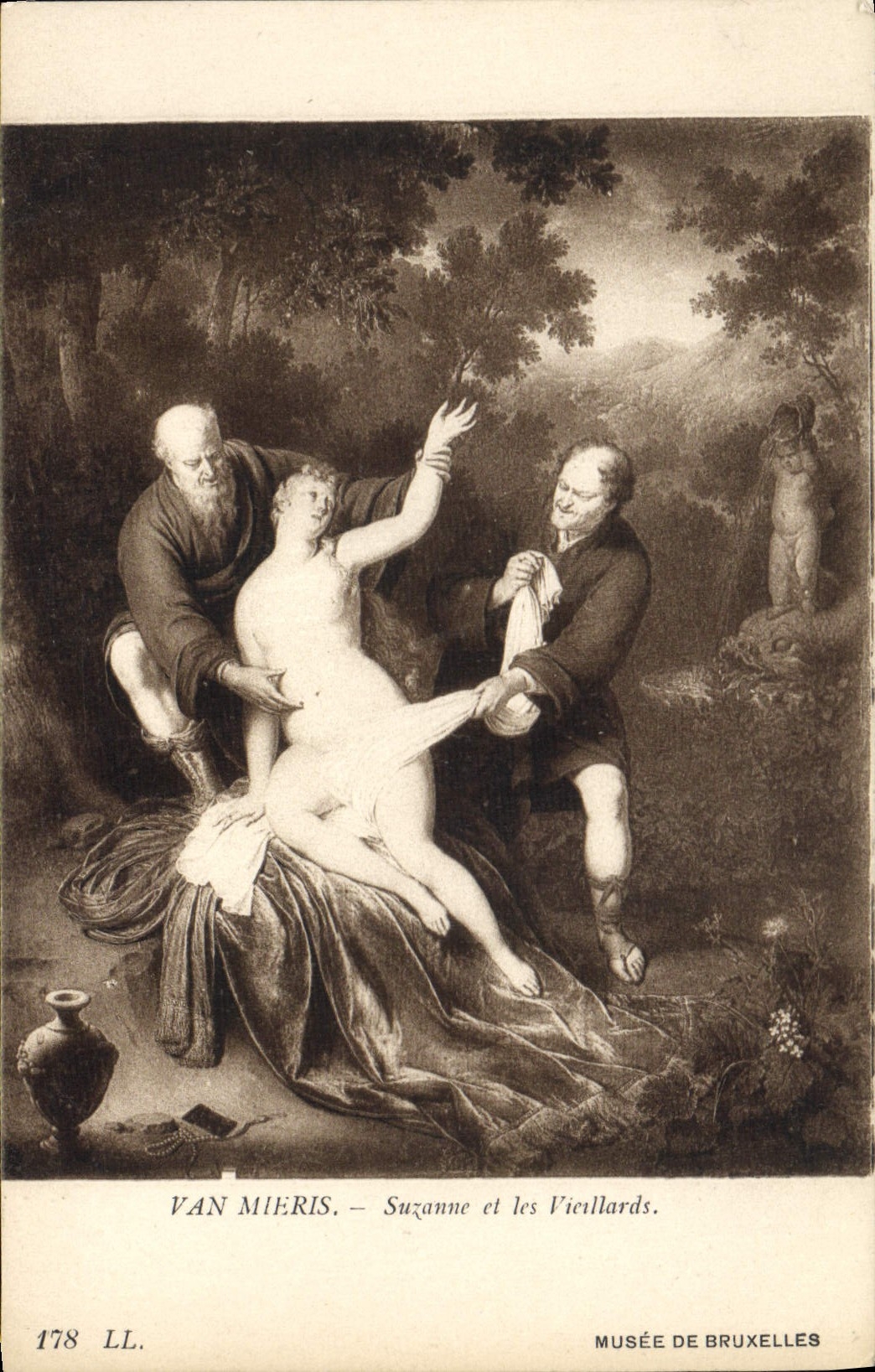 CPA Van Mieris Suzanne et les Vicillards Musee de Bruxelles 