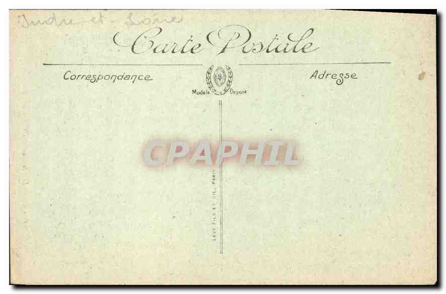 CPA Montresor l'Interieur de l'eglise des Bastarnay  — Verso