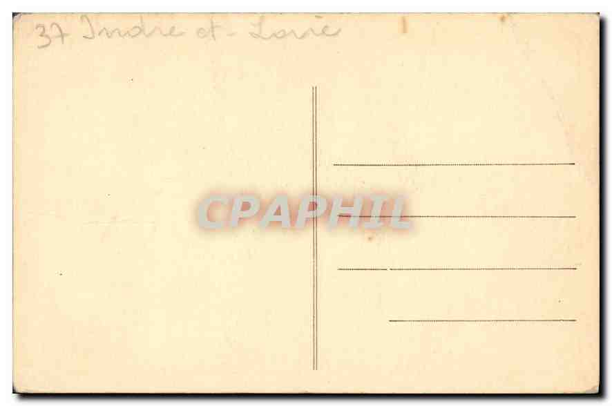 CPA Cinq Mars I et L Salle gothique du Chateau Mon hist  — Rückseite