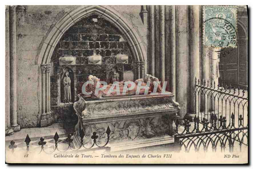 CPA Cathedrale de Tours Tombeau des Enfants de Charles VIII 