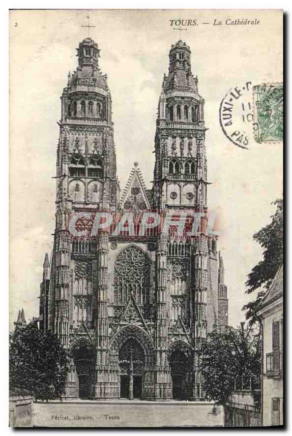 CPA Tours la Cathedrale 