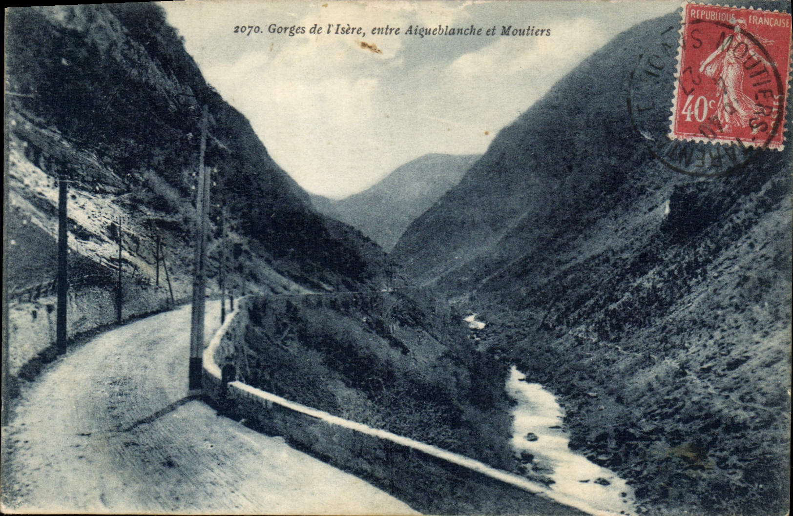 CPA Gorges de l'Isere entre Aigueblanche et Moutiers 