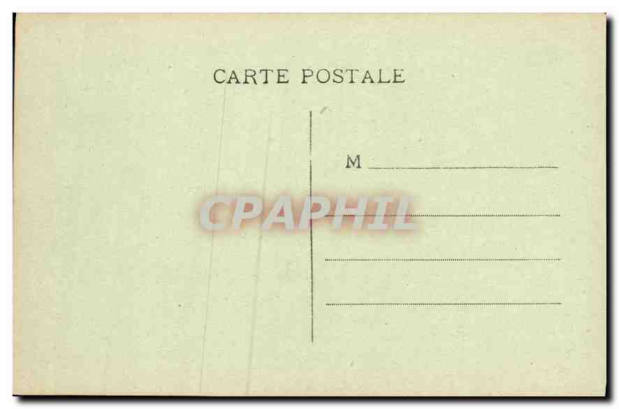 CPA Les Pyrenees Lourdes Statue de Saint Michel et les Allees  — Verso