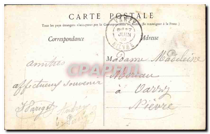 CPA Lourdes Grotte et Basilique  — Verso