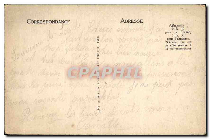 CPA Lourdes la Basilique et le Calvaire de Breton  — Verso