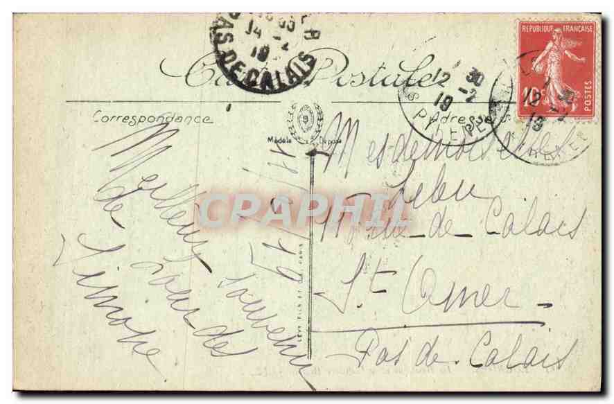 CPA Lourdes la Basilique et le Calvaire Breton  — Verso