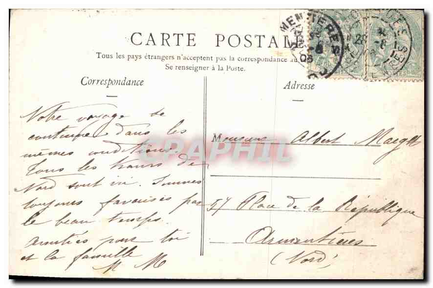 CPA Lourdes Basilique N D de Lourdes  — Verso