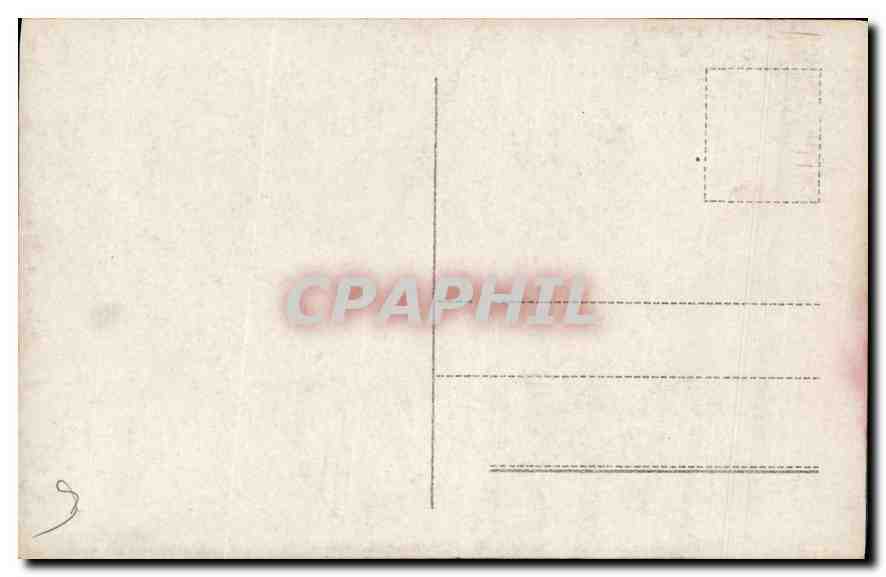 CARTE PHOTO Femme Personnages — Verso