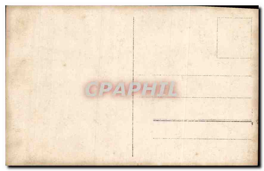 CARTE PHOTO Femme Chien — Verso
