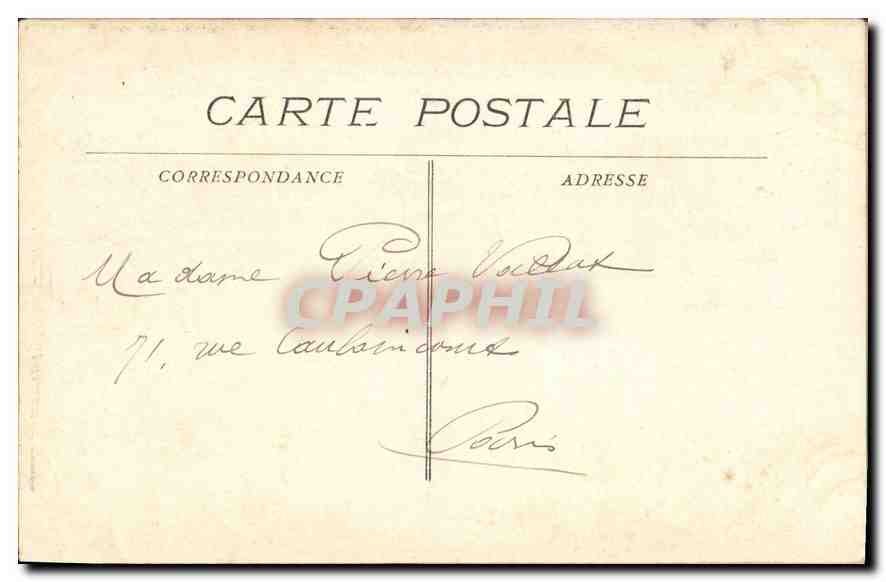 CPA Lourdes Hautes Pyrenees Entree du Calvaire  — Verso