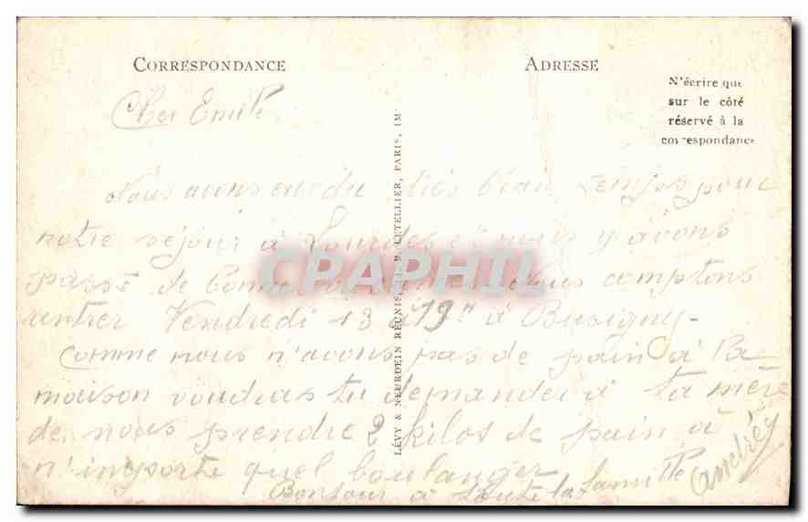 CPA Lourdes Le Calvaire Station Jesus rendu a sa Mere  — Verso