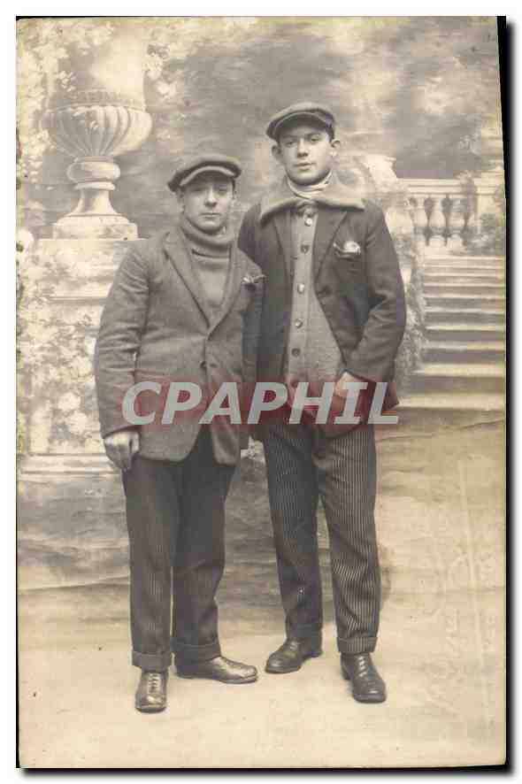 CARTE PHOTO Jeunes hommes