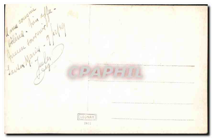 CARTE PHOTO Homme Pretre — Rückseite