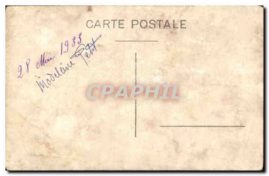 CARTE PHOTO Enfant Communiante — Rückseite