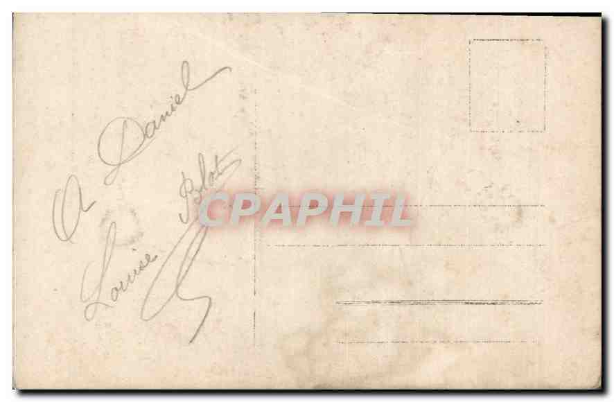 CARTE PHOTO Femme — Verso