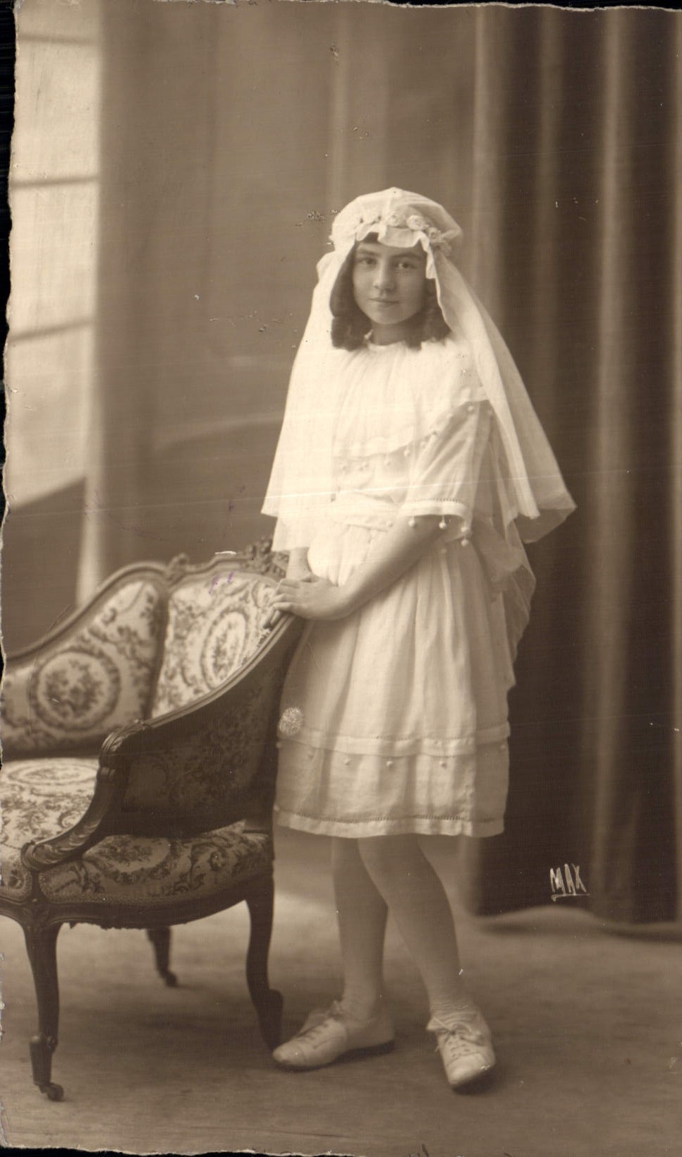 CARTE PHOTO Enfant Communiante