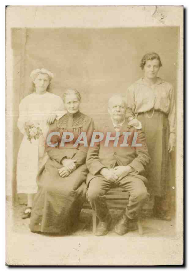 CARTE PHOTO Femme Personnages