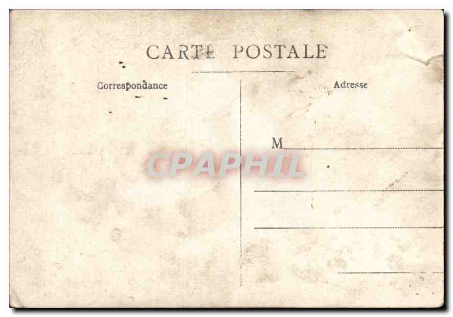 CARTE PHOTO Femme Personnages — Rückseite