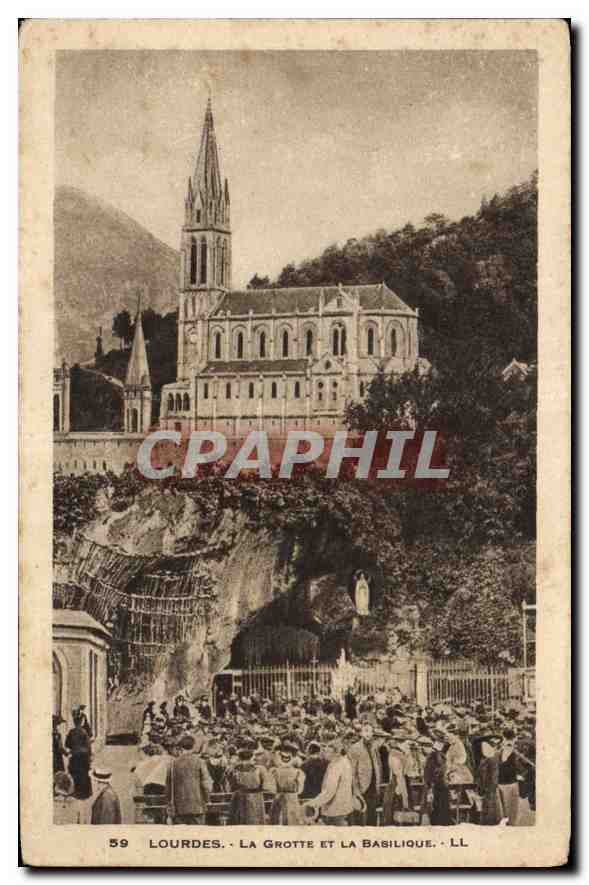 Lourdes - La Grotte et la Basilique - LL