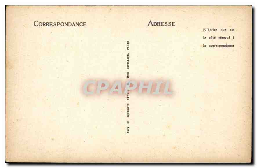 CPA Lourdes Le Chateau  — Verso