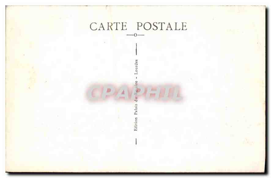 CPA Lourdes Entree de l'Esplanade  — Verso