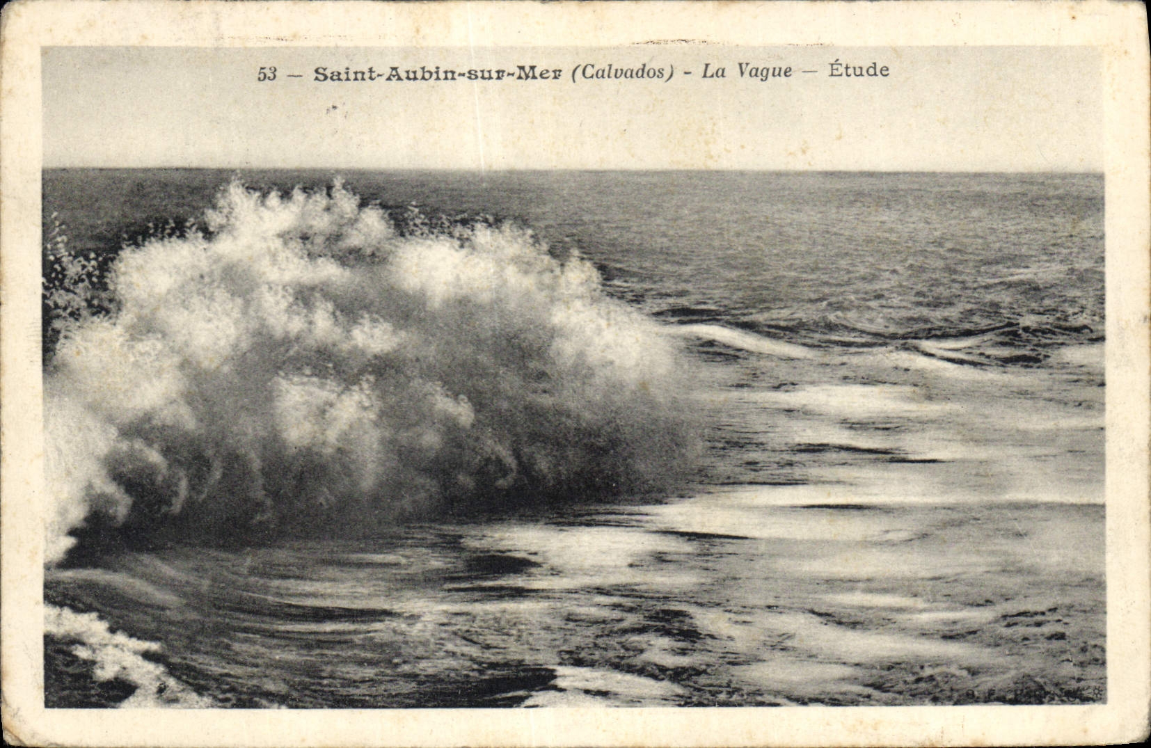 Saint-Aubin-sur-Mer (Calvados) — Die Welle — Studie — n°53