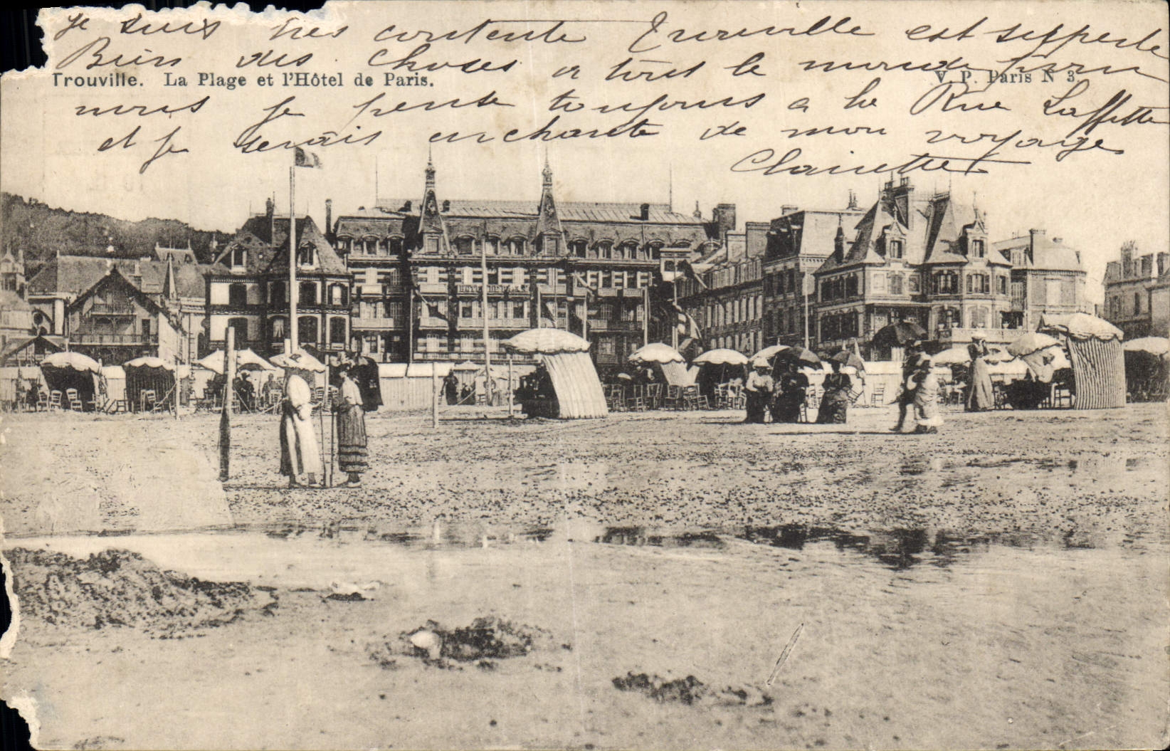 CPA Trouville La Plage et l'Hotel de Paris 
