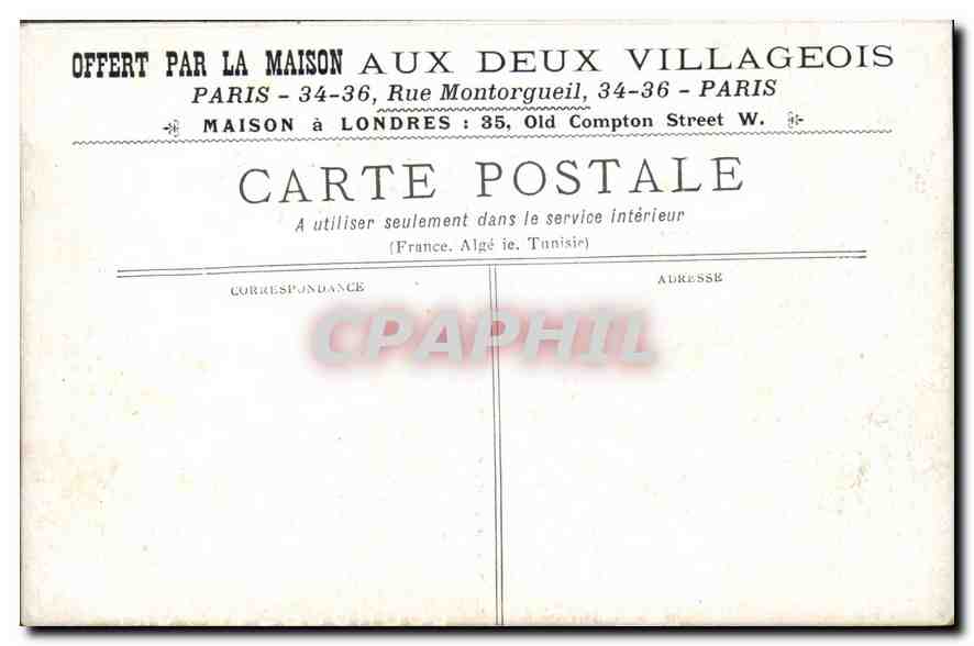 CPA Lourdes Le port  — Rückseite