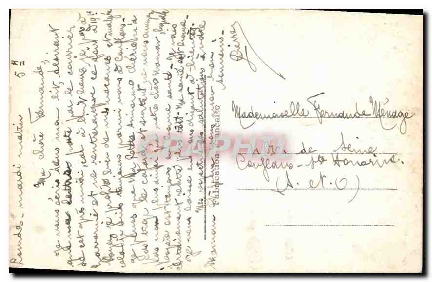 Lourdes — La Basilique et le Rosaire — Éditeur C.A.P. n° 86 — Rückseite