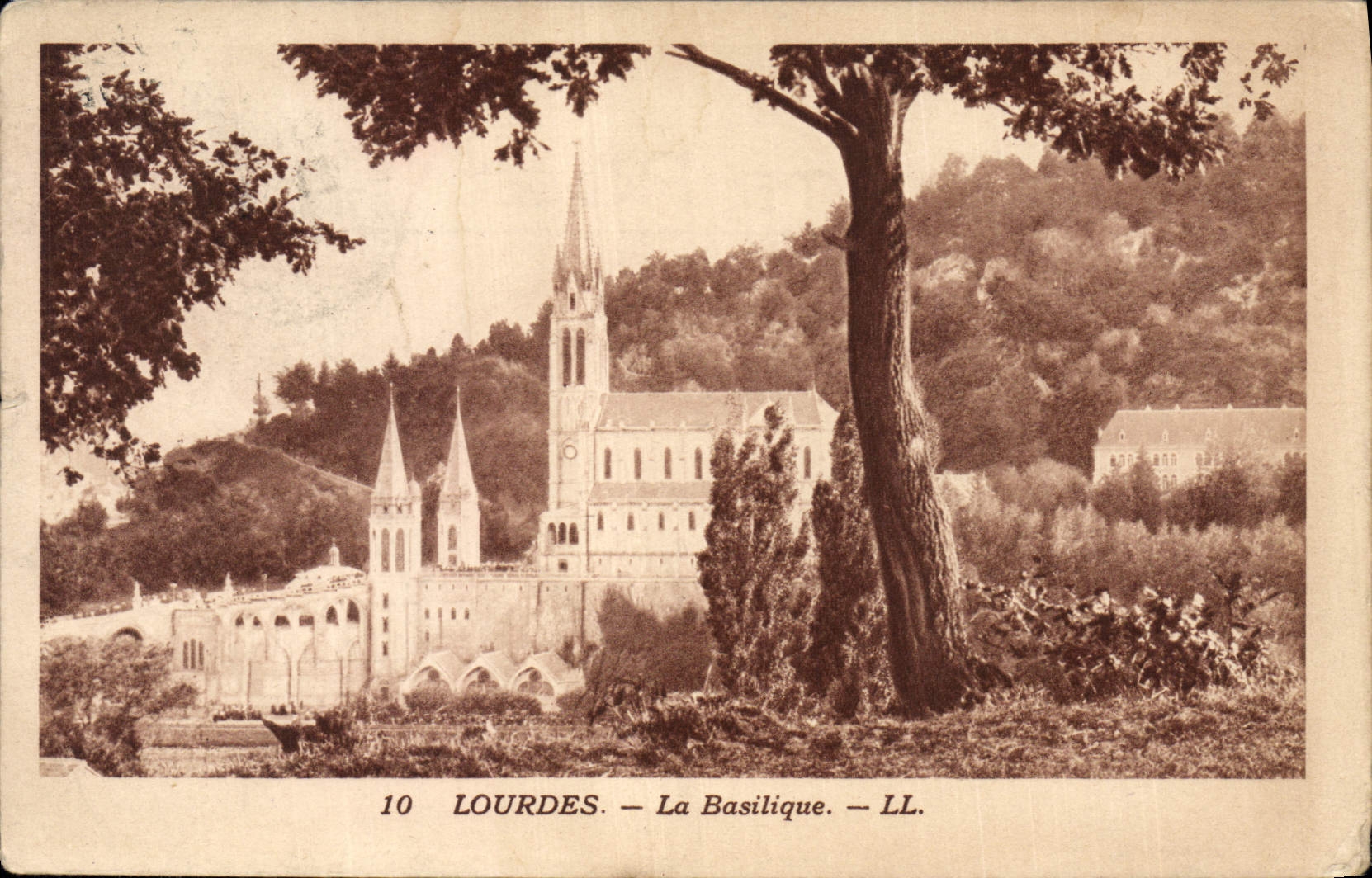 CPA Lourdes La Basilique 