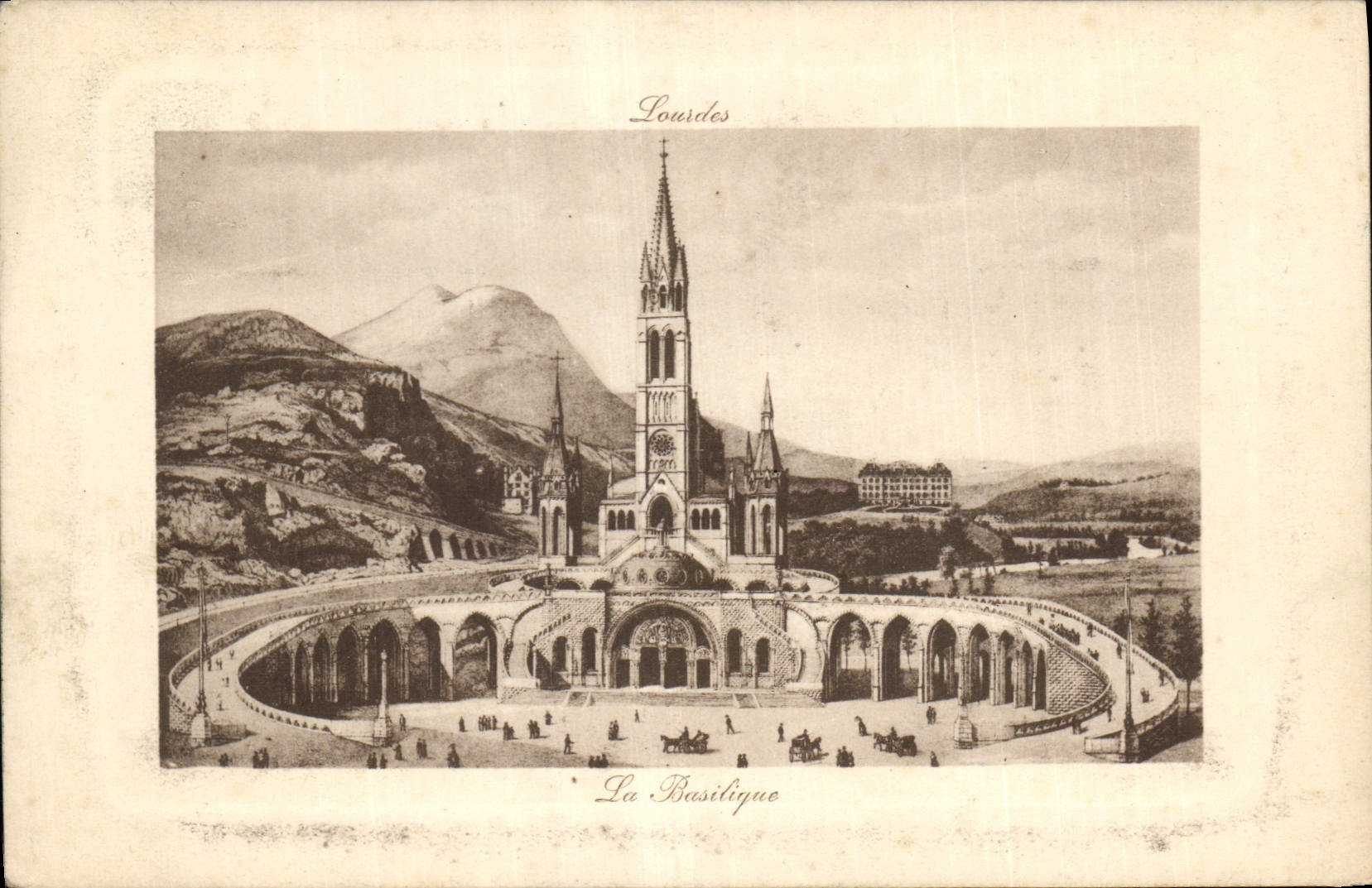 CPA Lourdes La Basilique 