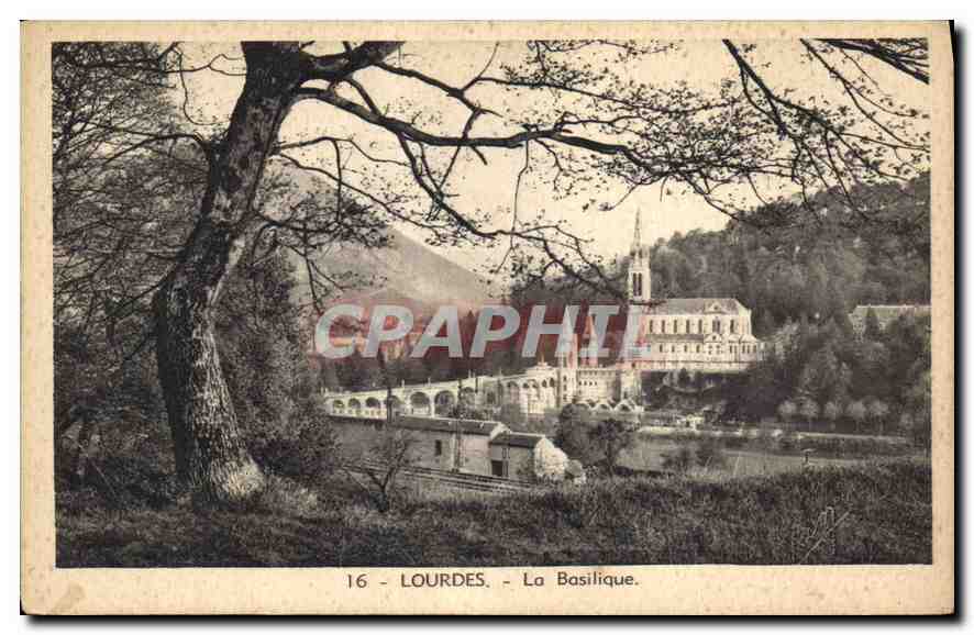 CPA Lourdes La Basilique 