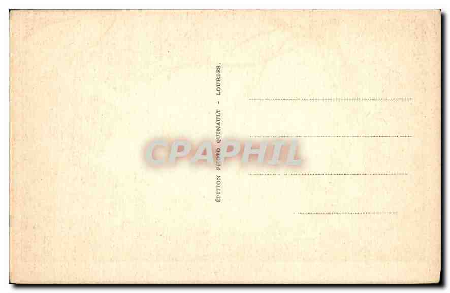CPA Lourdes La Basilique  — Verso