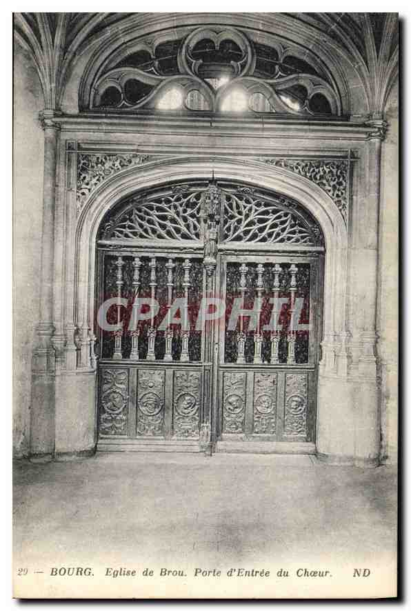 Bourg. Kirche von Brou. Eingangstor zum Chor — ND