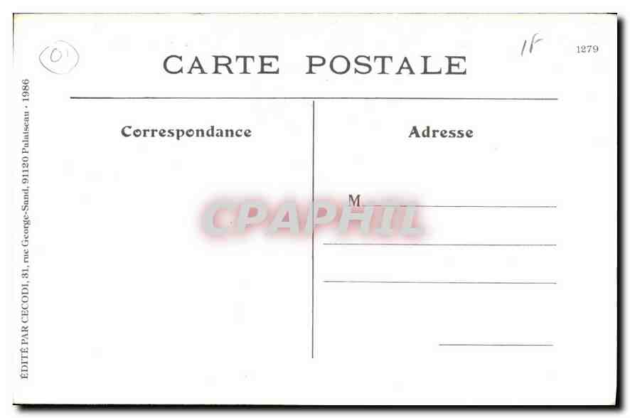 REPRO Abbaye Cisteroienne de N D des Dombes Gare et poste  — Rückseite